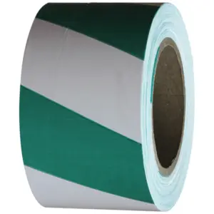 Barrier Warning Tape – Black/Yellow x 75mm