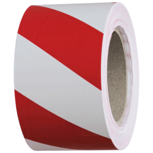 Barrier Warning Tape – Black/Yellow x 75mm