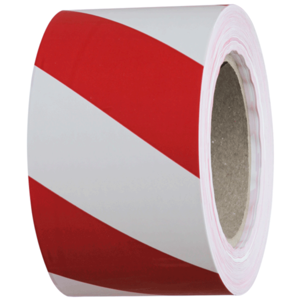 Barrier Warning Tape – Black/Yellow x 75mm